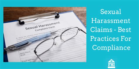 Sexual Harassment Claims Best Practices For Compliance