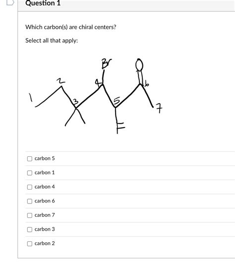 Solved Which carbon(s) are chiral centers? Select all that | Chegg.com