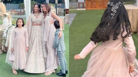 Shahid Kapoor S Daughter Misha Turns Into Beautiful Flower Girl At Mira