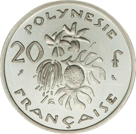 20 Francs Piéfort Argent Polynésie Française 1957 Présent Numista