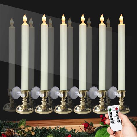 Buy Dromance Flameless Window Candles With Remote And Timer Battery