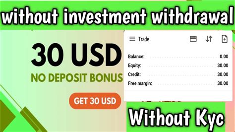 No Deposit Bonus Forex Without Kyc Without Investment