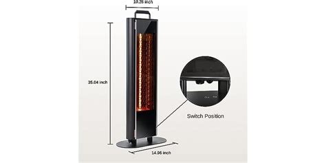 EAST OAK 1500W Patio Heater