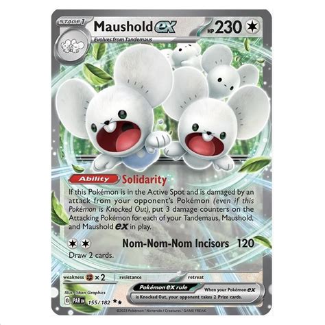 Pokemon Maushold Ex SV04 Paradox Rift Property Room