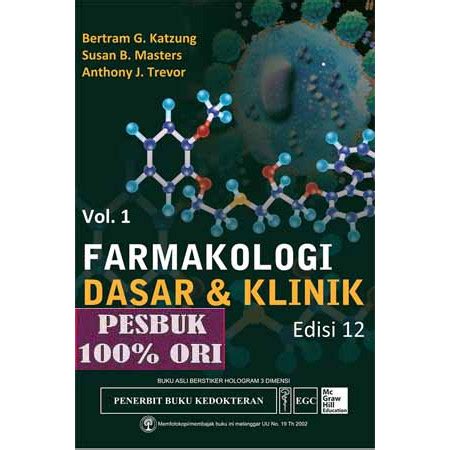 Jual Buku Farmakologi Dasar Klinik Vol Edisi Bertram G Katzung