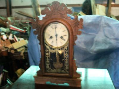 Antique Mantel Wind up Clock with Key -- Antique Price Guide Details Page