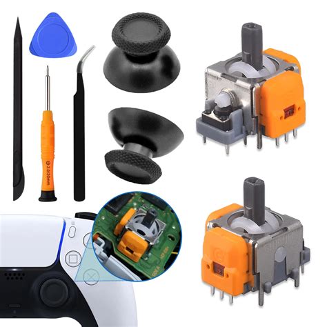 Recambio De Mando Anal Gico 3D Efecto Hall Para Playstation 5 DualSense PS5 Piezas De Reparaci