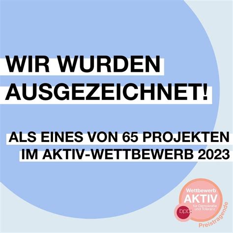 Auszeichnung Aktiv F R Demokratie Inclution Gug