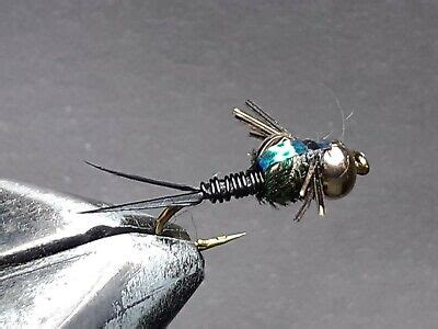 Dozen Tungsten Head Black Copper John Nymphs For Fly Fishing Tug