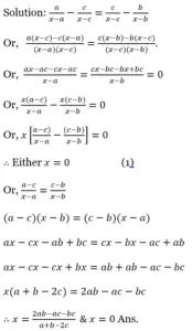 Wbbse Solutions For Class Maths Chapter Quadratic Equations In One