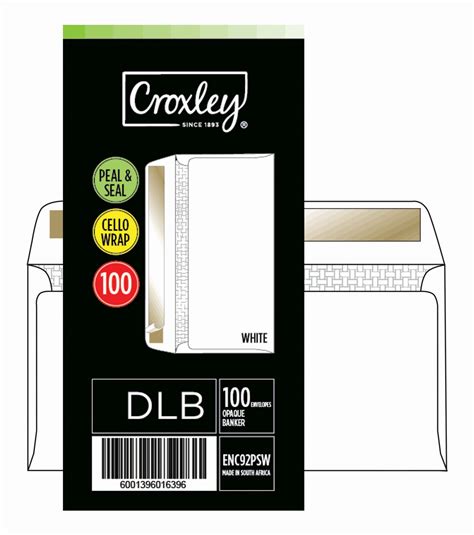 Croxley Jd Pswc Dlb Banker White Peel Seal Envelopes Croxley Sa