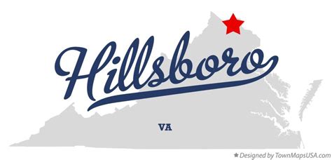 Map of Hillsboro, VA, Virginia