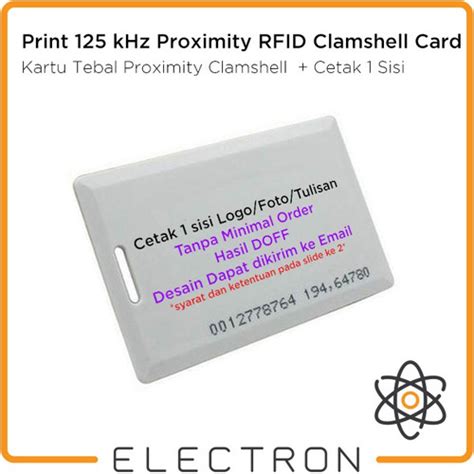 Jual Print Mango TK4100 Clamshell RFID 125kHz Thick ID Card Proximity ...