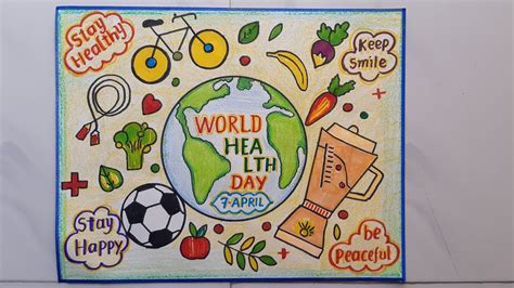 World Health Day Drawing World Health Day Poster Drawing Drawing Of