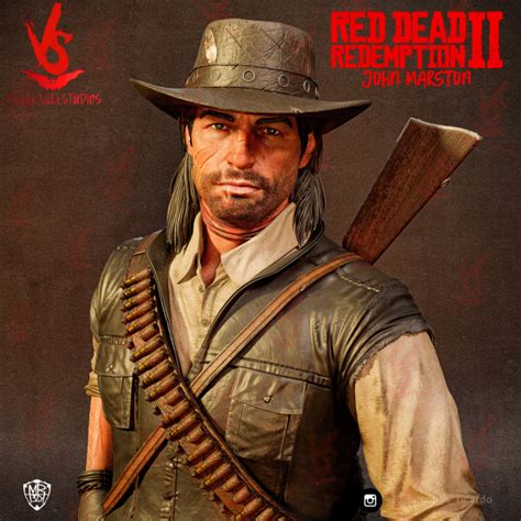 Archivo 3d John Marston Red Dead Redemption 😵 ・plan Para Descargar Y