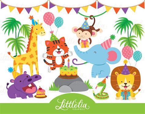 Jungle Birthday Party Animal Party 16004 Etsy Jungle Birthday Party