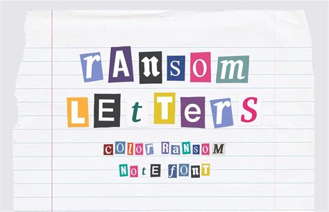 Printable Ransom Note Letters Printable Word Searches