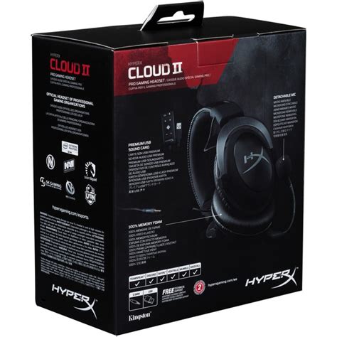 HyperX HyperX Cloud II Gun Metal, 7.1 virtual surround Noir/Gris ...