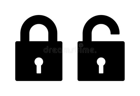 Lock And Unlock Icon Stock Vector Illustration Of Alert 171852773