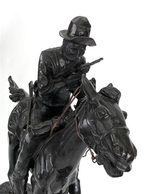 Lot After Frederic Remington Trooper Of The Plains Bronze Sculpture