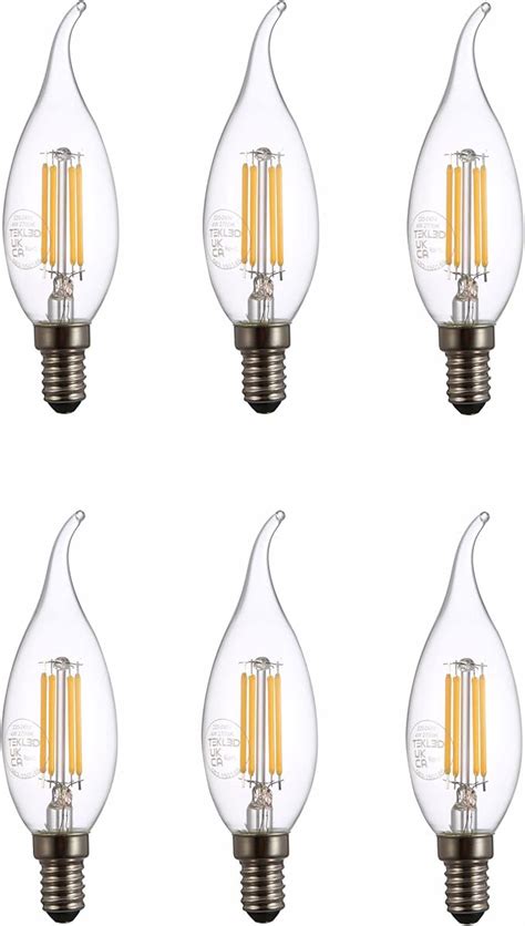 Tekled C Tail Filament Vintage Led Bulbs Flame Tip E Small