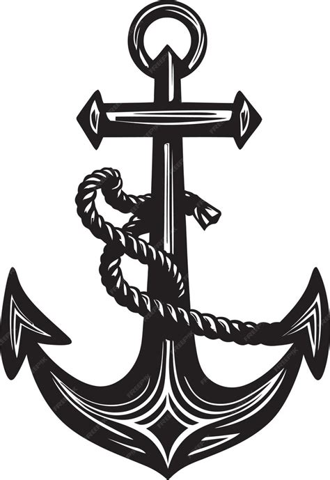 Premium Vector Oceanic Legacy Symbol Anchor Rope Vector Logo Vintage