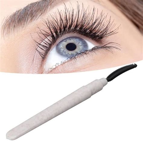 Pcs Brosse Mascara En Silicone Avec S Parateur De Cils Blanc Avec