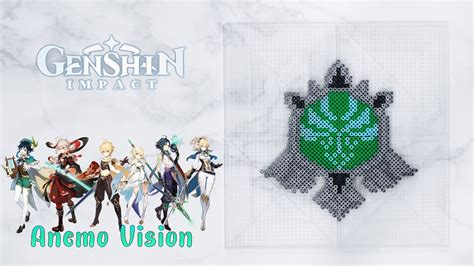 Making Mondstadt Anemo Vision From Genshin Impact Hama Perler Artkal