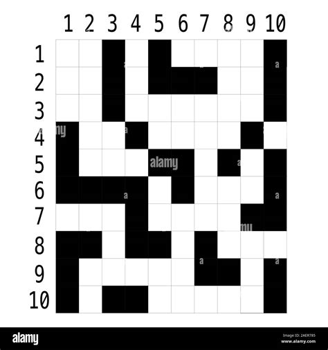 Crossword Puzzle Stock Vector Images Alamy