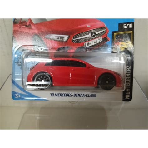 MERCEDES BENZ W177 A CLASS 2019 RED 5 10 NIGHTBURNERZ 1 64 HOT WHEELS BCN STOCK CARS