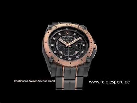 BULOVA PRECISIONIST 98D149 DIAMOND BLACK YouTube