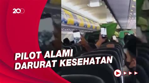 Kepanikan Penumpang Citilink Saat Mendarat Darurat Di Juanda