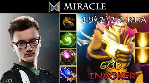 DOTA 2 INVOKER MID Dota 2 PRO GAME PLAY MIRACLE YouTube