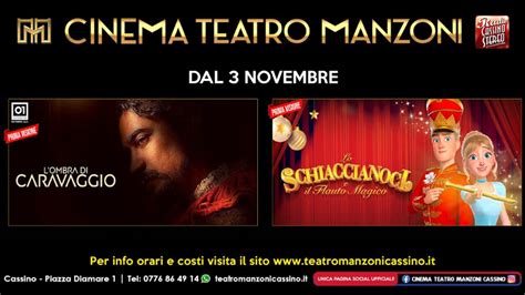 Cinema Teatro Manzoni Dal Novembre Arriva Una Doppia Prima Visione