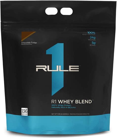 Rule 1 R1 Whey Blend 10 Lbs CHOCOLATE FUDGE Team Forever