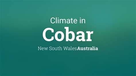 Climate & Weather Averages in Cobar, New South Wales, Australia