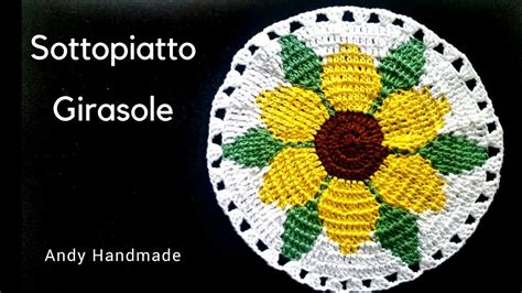 Sottopentola O Sottopiatto Girasole Uncinetto Facile YouTube