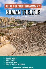 Amman Roman Theatre Step Into Jordan