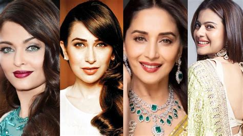 Aishwarya Rai Bachchan Karishma Kapoor Madhuri Dixit Kajol Then And