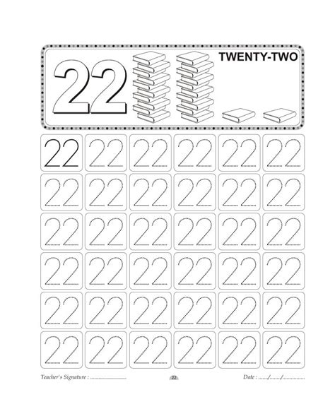 Number Tracing Worksheet 22 Kids Math Worksheets Number Worksheets