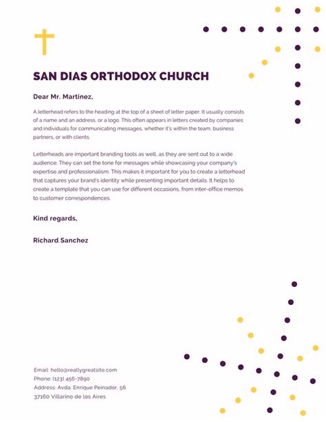 Free Printable Customizable Church Letterhead Templates Canva