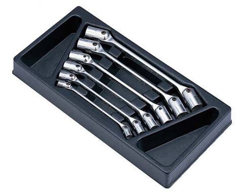 Tt Double Flex Socket Wrench Set In Pcs Plastic Tray Hanstool