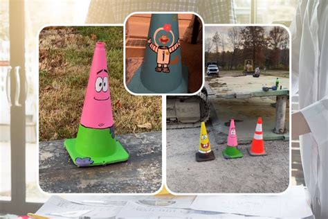 Whos Responsible For These Spongebob Traffic Cones In Ohio