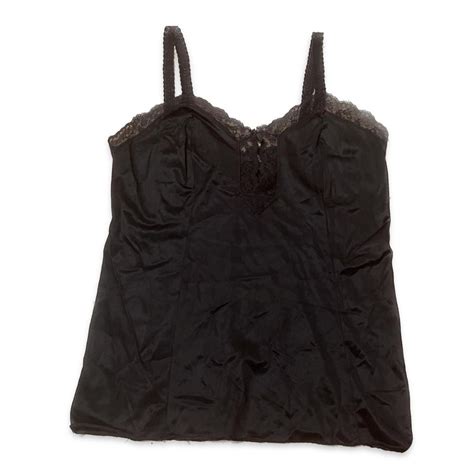 Vintage Black Sheer Lace Lingerie Top Nightwear Depop