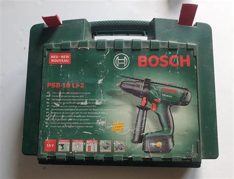 Bosch PSB LI 2 18V Cordless Combi Drill With 2 Batteries EBay