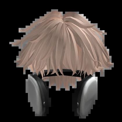 Blonde Fluffy Hair With Headphones Roblox Item Rolimon S