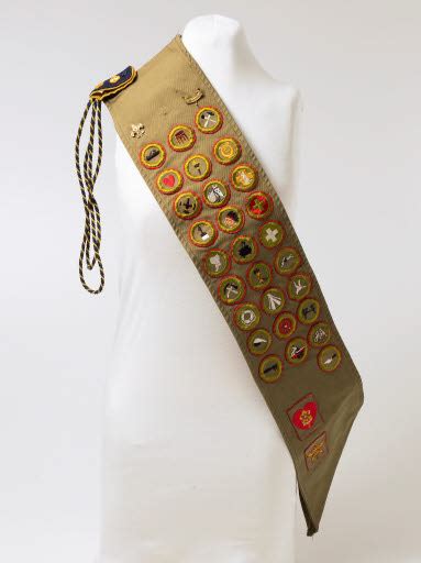 Scout Merit Badge Sash Placement