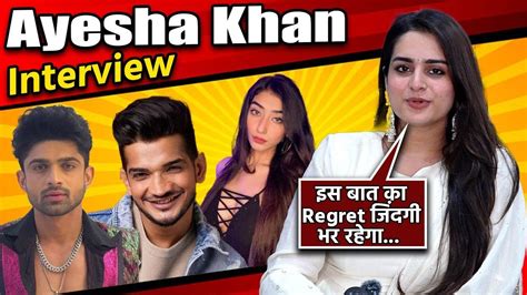 Bigg Boss 17 Ayesha Khan Eviction Interview Abhishek Munawar