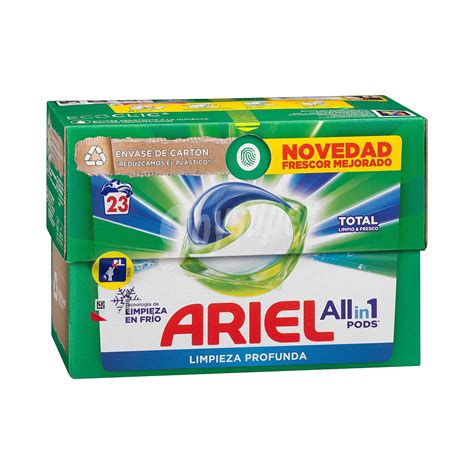 Ariel Detergente Lavadora Liquido Capsulas Actilift Ropa Color Y Blanca