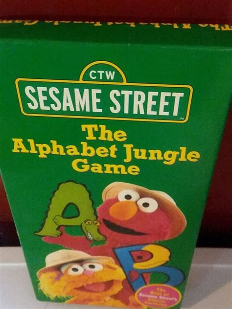 VHS Tape Sesame Street The Alphabet Jungle Game 1998 Elmo Zoey Telly